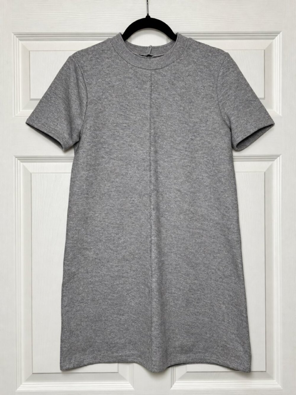 Zara Gray Marl Short Soft Knit Dress Size M